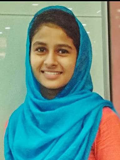 Fathima Haris (2018 – 2021) Secured 6th Rank in B.Sc Biotechnology Examination
