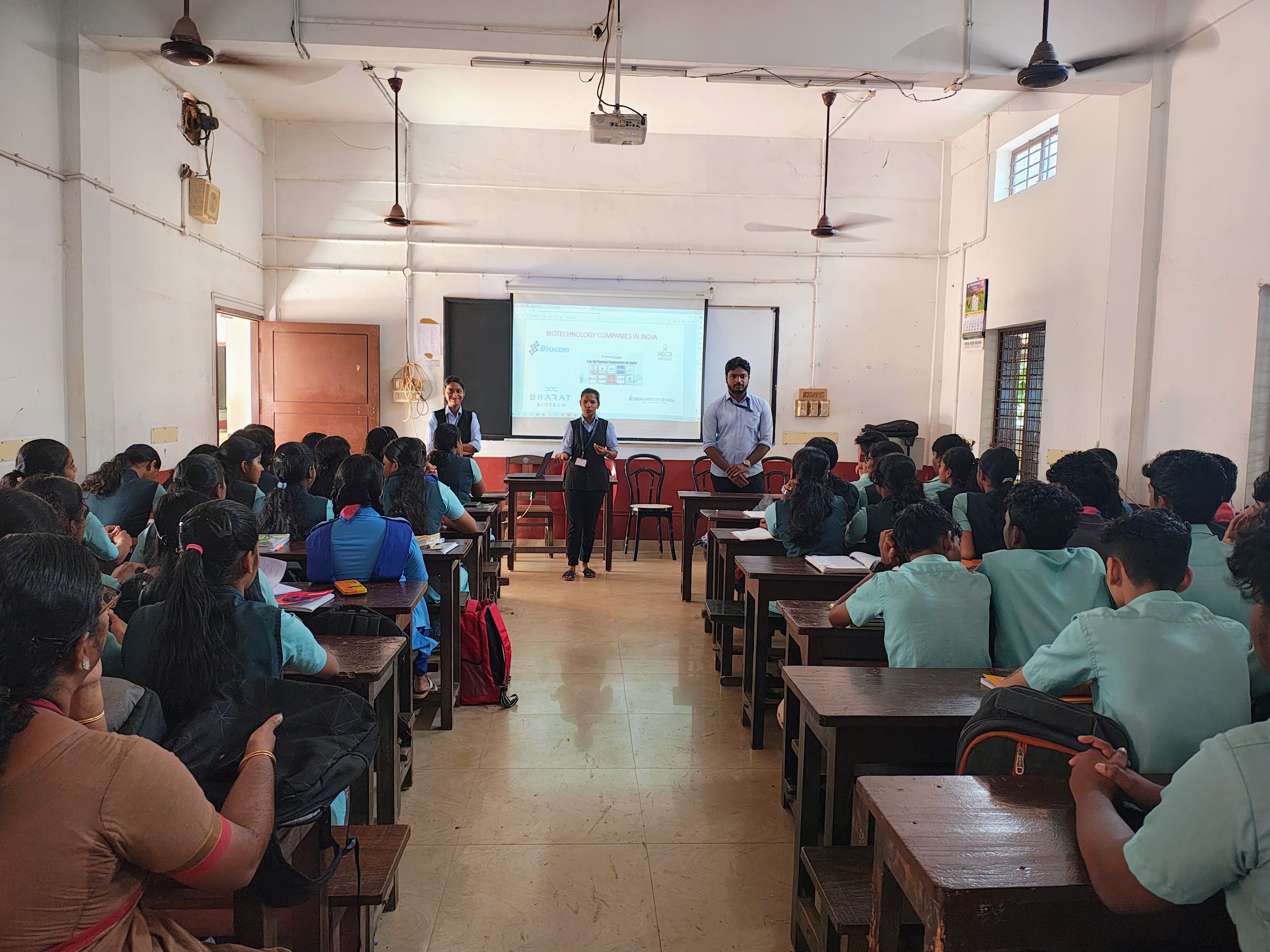 BioTechnology department conducted outreach programs in various schools