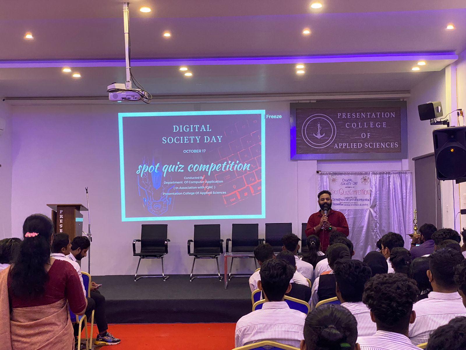 Spot Quiz 2022 Organized by BCA Department