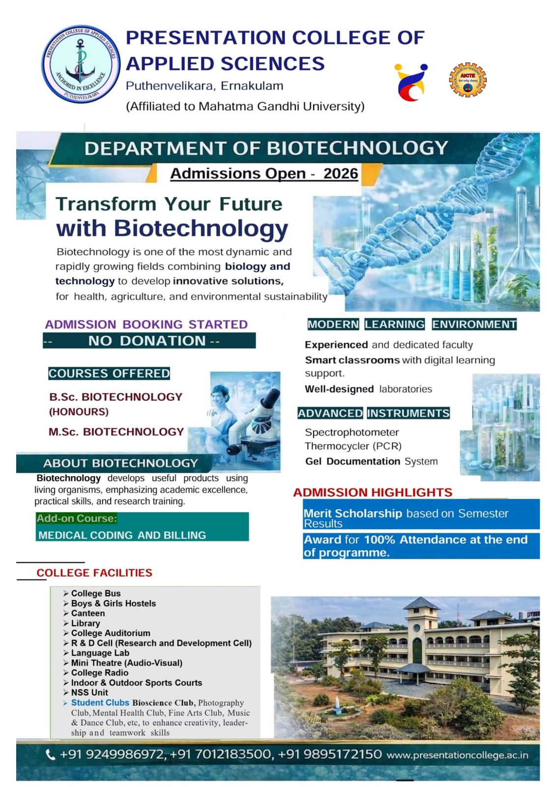 Apply now for Department of Biotechnology
