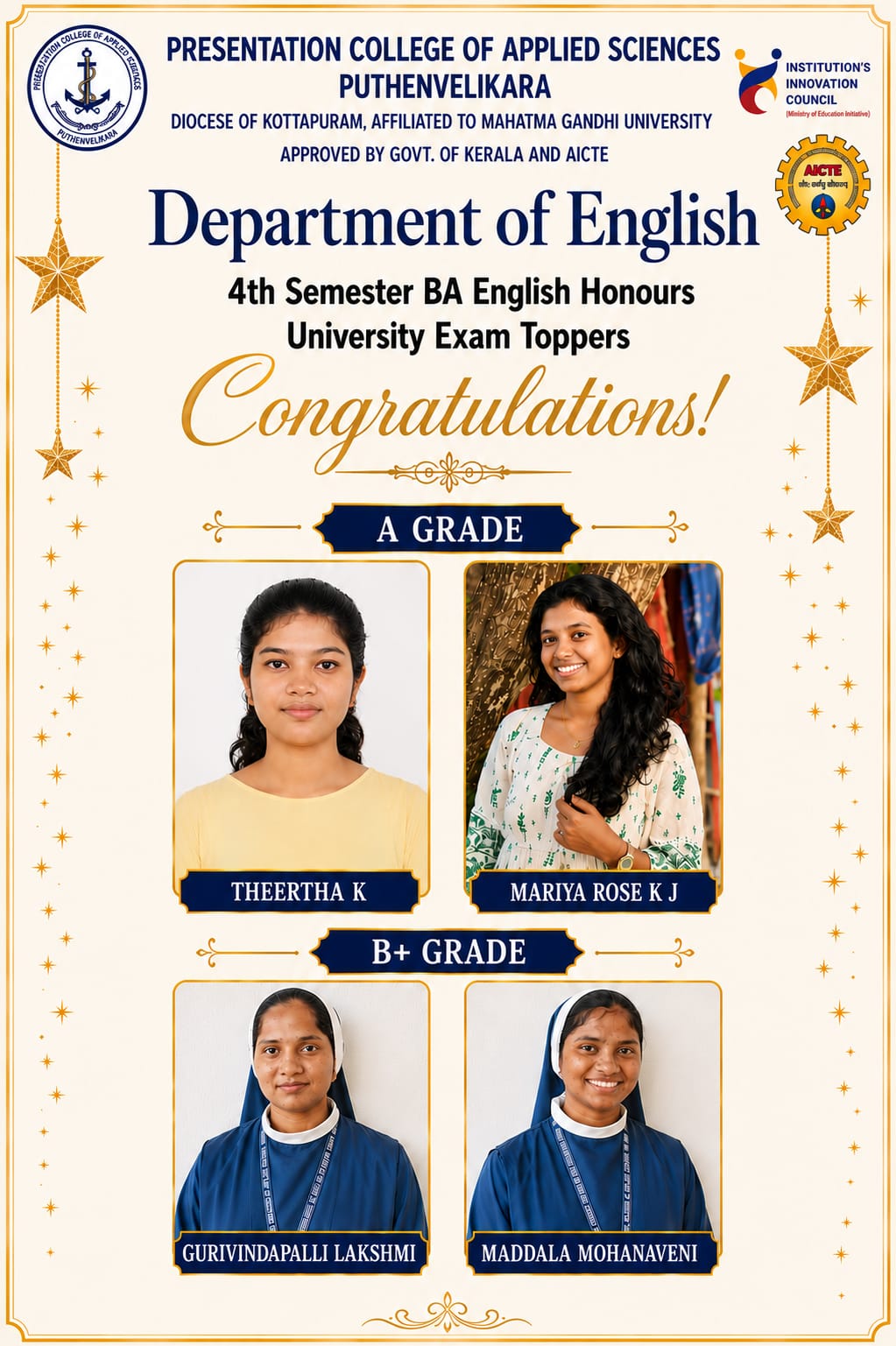 DEPARTMENT OF ENGLISH